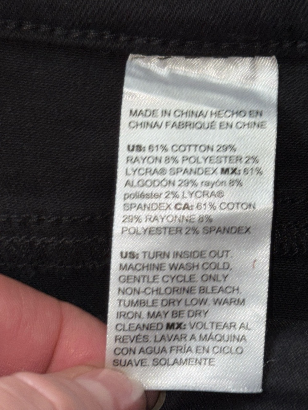 NEW! CHICO’S So Slimming Girlfriend Straight Leg Jeans, Black, size 14 / 2.5 - Picture 8 of 16